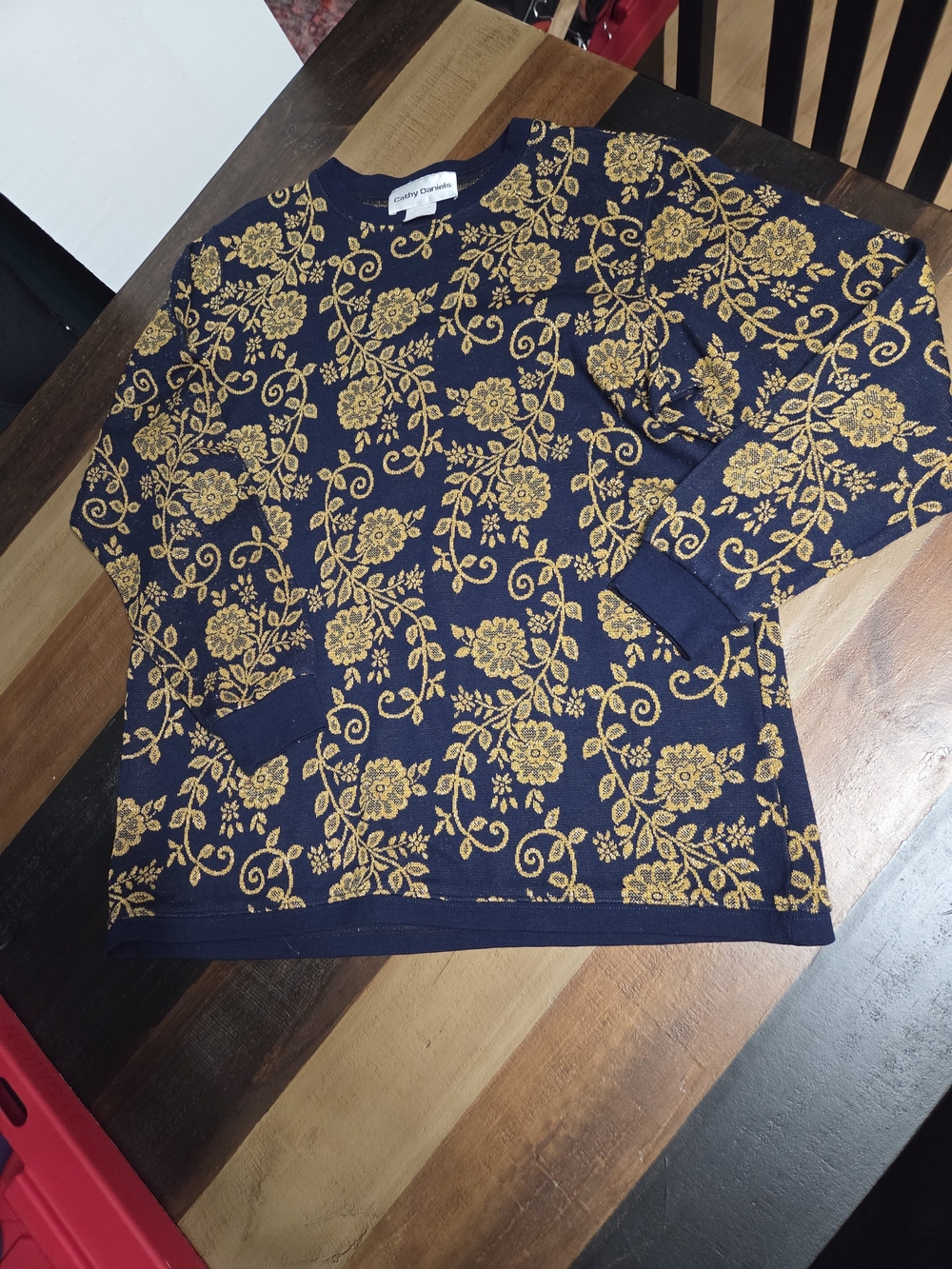 Vintage Floral Sweater